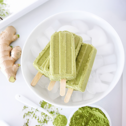 Ginger Matcha Popsicles: A Refreshing Chill