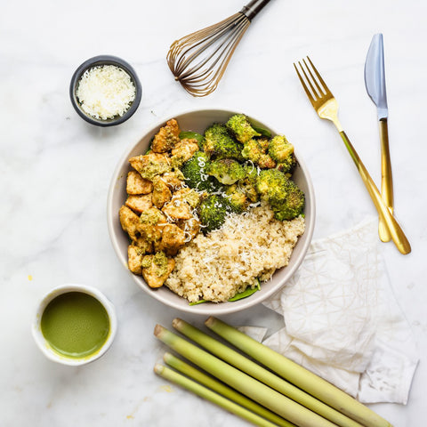 Lemongrass Matcha Rice Bowl: A Balanced Feast