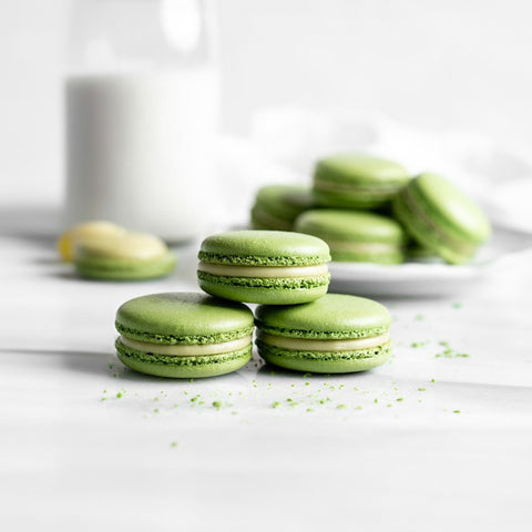 Delicate Matcha Macarons: A Sweet Green Kiss